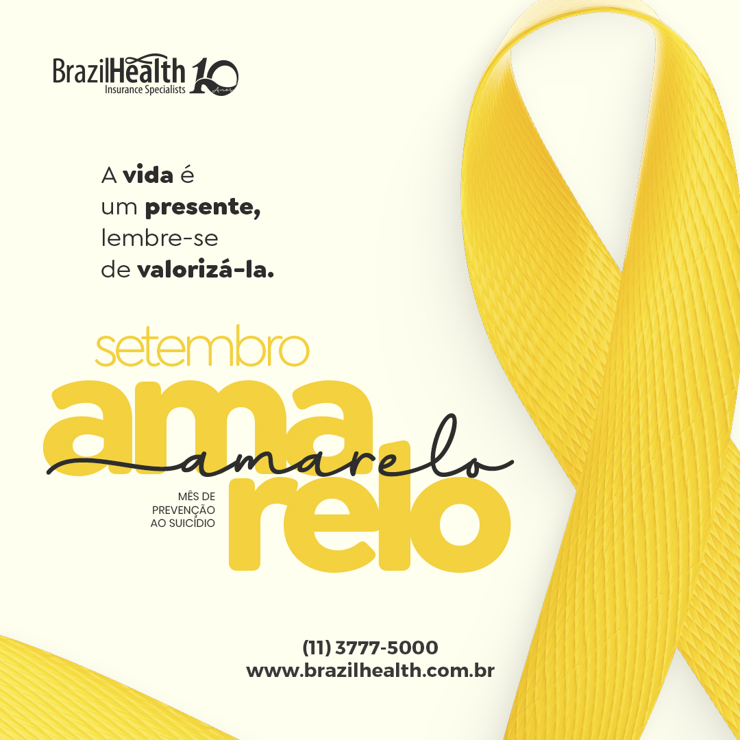 Setembro Amarelo: mês dedicado à prevenção do suicídio